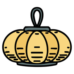 hanging lantern traditionally crafted in japanese style