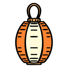 hanging lantern in traditional japanese style