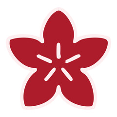 simple japan style flower design