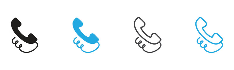 Connect with clarity using these versatile phone icons. Ideal for websites, apps, or print, they ensure your audience can easily reach you for support or information.