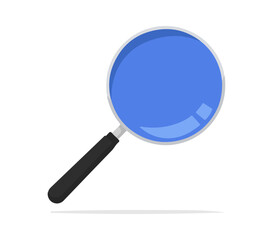 Stylized Magnifying Glass Icon – Minimalist Search, Investigation, and Analysis Symbol for UI, Education, and Detective Branding