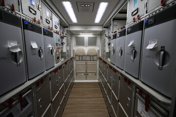 Airplane galley.