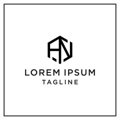 Fototapeta premium an hexagon logo