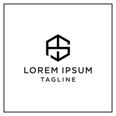 as or ps hexagon logo 