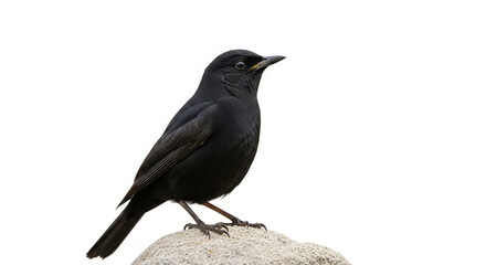 blackbird isolated on white background