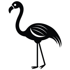 flamingo vector icon on white background