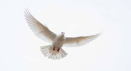 white dove flying