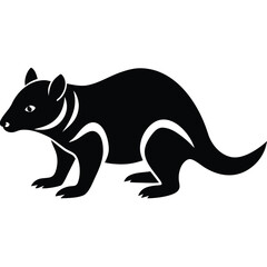 tasmanian devil vector icon on white background