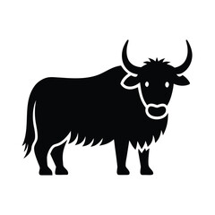yak vector icon on white background