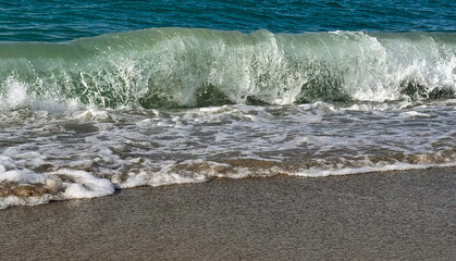 waves on the beach