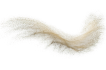 Abstract glowing golden wispy organic form with delicate tendrils isolated on transparent background