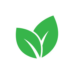 Leaf icon representing nature, sustainability, or eco-friendly concepts, commonly used for environmental, green initiatives, or organic-related services