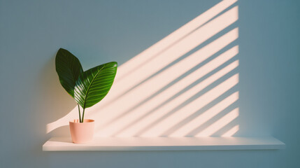 Light and Shadow, Sharp sunlight illuminating a geometric window frame, creating intriguing shapes and shadows in a vibrant setting.