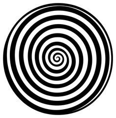 PNG Spiral elements icon spiral design black.