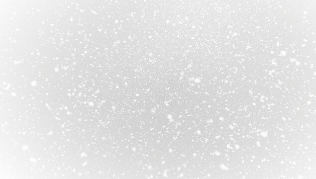 Heavy falling snow PNG overlay on black backdrop