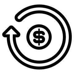 transaction using dollar money icon