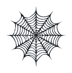 PNG Intricate black spider web illustration.