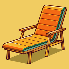 wooden chair isolated on white