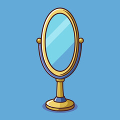 mirror on white background