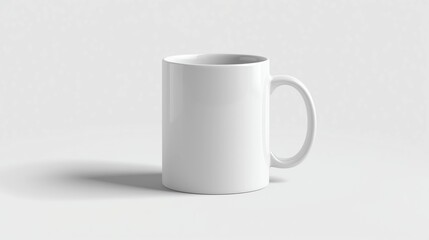 Fototapeta premium white cup isolated on white mockup