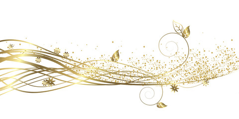 Golden decorative design element