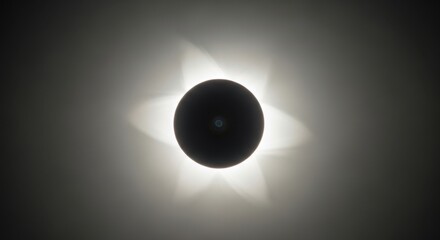 Total solar eclipse showing the suns corona and chromosphere during totality