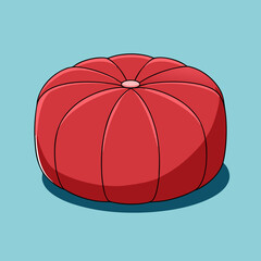 Fototapeta premium vector illustration of a red and white