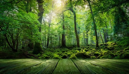 Fototapeta premium Beautiful Green Forest