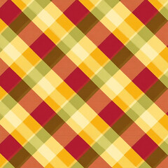 Autumnal Plaid: A Warm and Inviting Pattern for Seasonal Designs and Backgrounds