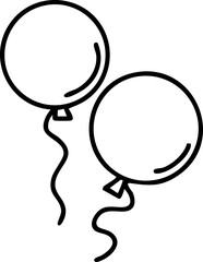 a couple of brazilian carnival balloons