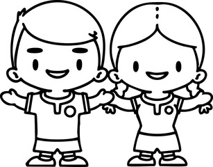 male and female Brazil soccer players