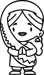 indian woman in traditional dress