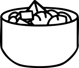 mixed seafood and vegetable BL_JAPANESE FOOD bowl