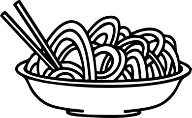 udon noodles served in bowl