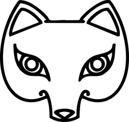 japanese kitsune traditional fox mask