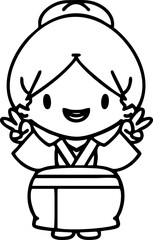 happy japanese bride celebrating marriage