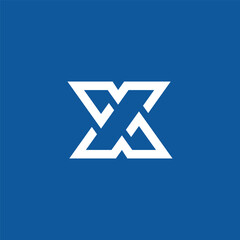 Fototapeta premium Geometric Letter X Logo Design Vector Template