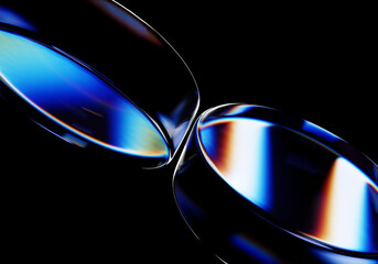 Minimalist background design, abstract colorful shape, 3d render