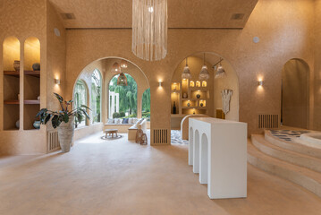 the pomme garden in boho style