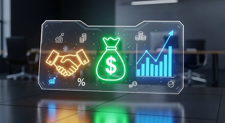 Fototapeta premium Business Growth and Investment Financial Success and Strategic Partnerships