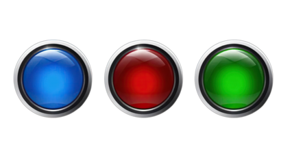 Glossy, colorful set of web button icons and vectors for internet design 