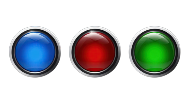 Glossy, colorful set of web button icons and vectors for internet design 