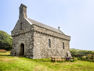 Chapel of Our Lady and St Non, a modern Catholic chapel on the Pembrokeshire coast near St David's....