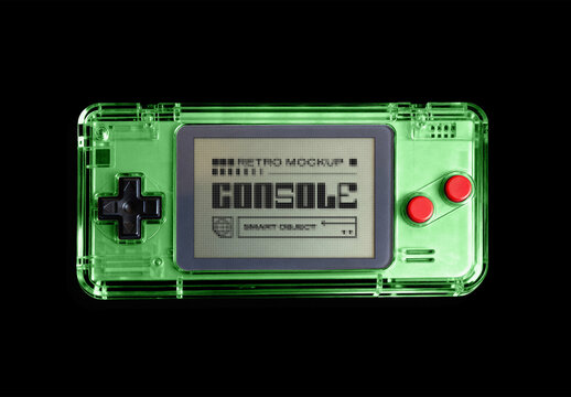 Retro Gaming Console Mockup