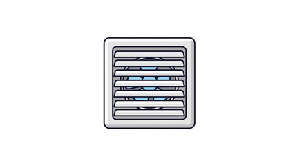 Detailed illustration depicting a clean, modern ventilation system design element