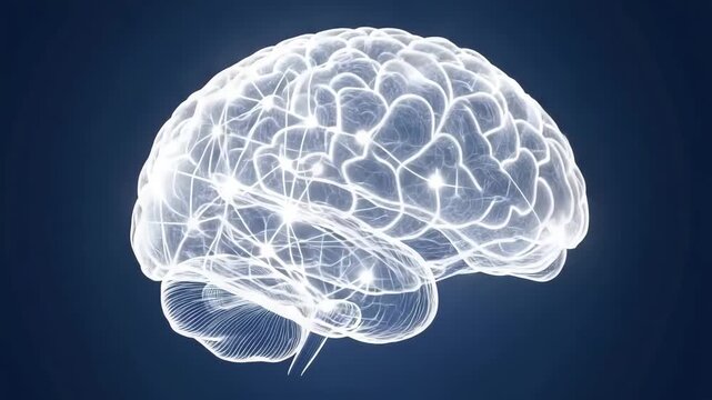 Pulsating Gen Turbo dots showcase neural connections and brain activity in stunning visual display