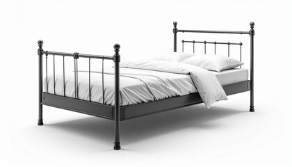 white bed in a hotel room