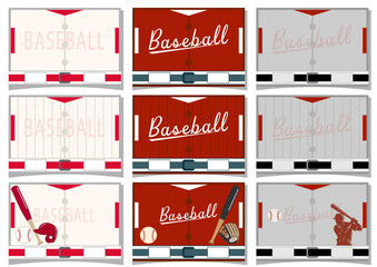 野球■ユニフォーム型のメッセージカード（レッド）