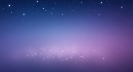 Obraz premium Sparkling celestial display showcases numerous stars scattered across a gradient of deep blue to lavender hues, creating a tranquil and dreamy atmosphere, ideal for backgrounds and abstract concepts.