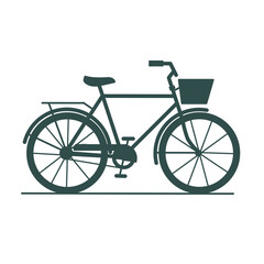 Retro Bicycle Silhouette